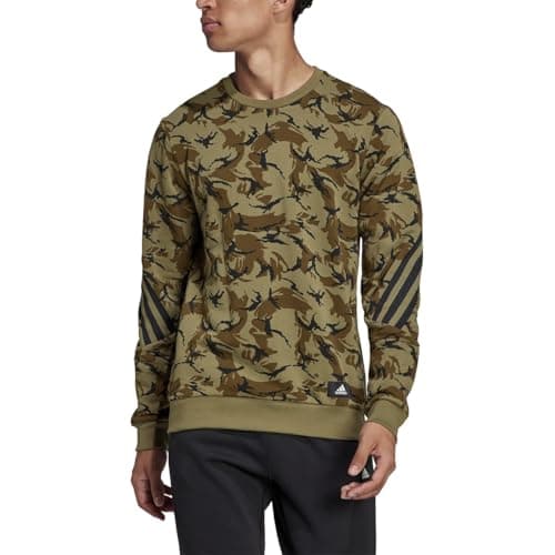 Image of adidas Sportswear Future Icons Camo Graphic Sweatshirt - Mens Casual M
