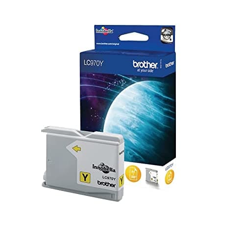 Image of Brother LC970Y - Yellow - original - ink cartridge - for Brother DCP-135C, DCP-150C, DCP-153C, DCP-157C, MFC-235C, MFC-260C