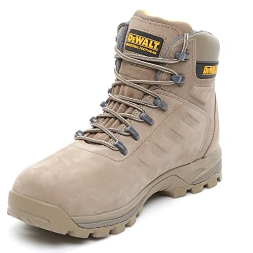 Image of DEWALT Sharpsburg Men's Nubuck Leather, Lightweight, Steel Safety Toe, Work Boot, Stone, UK9 (EU43)