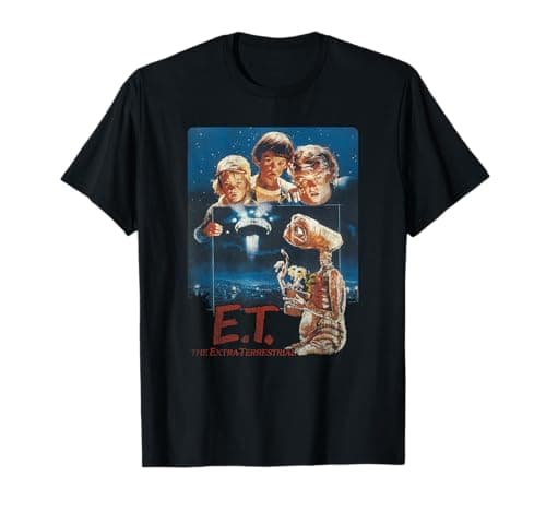 Image of E.T. The Extra-Terrestrial Vintage Distressed Poster T-Shirt
