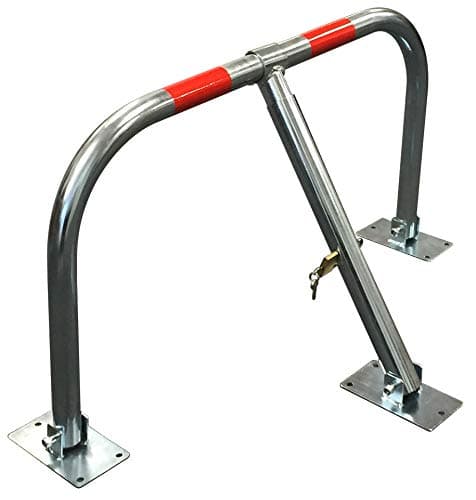 Image of Streetwize Hardened A3 Steel Folding Parking Barrier, 80cm Width, 3 Pad Lock Keys (Bolts Included)