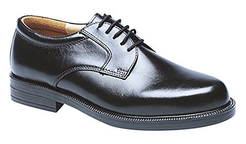 Image of Scimitar Mens Black Leather Laced Padded Shoes Sizes 7 8 9 10 11 12 13 14 (13)