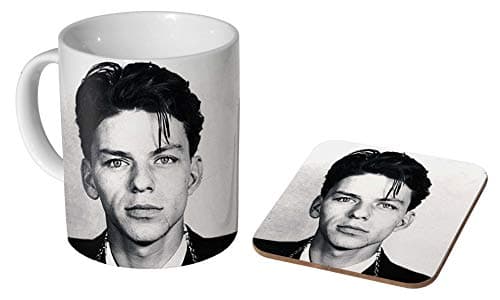 Image of Frank Sinatra Famous Mugshot Ceramic Coffee Mug + Coaster Gift Set …