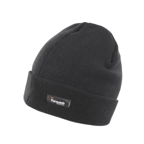 Image of Result Unisex Lightweight Thermal Winter Thinsulate Hat (3M 40g) (One Size) (Black)