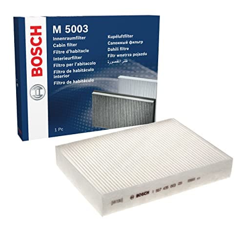 Image of Bosch M5003 Standard Cabin Filter, Replacement Filter - Filters Pollen and Dust for Cleaner Air Inside the Vehicle