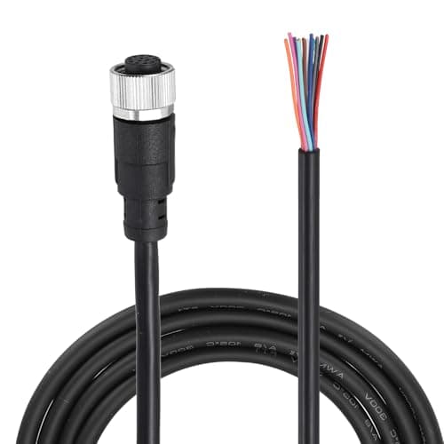 Image of sourcing map M12 12 Pin Straight Female Aviation Connector Cable, 9.8ft Waterproof IP67 Aviation Sensor Electrical Cable