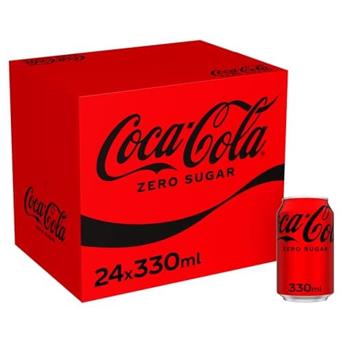 Image of Coca-Cola Zero Sugar Soft Drink Cans, 24 x 330 mL