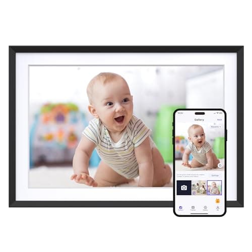 Image of Dragon Touch 10.1" Digital Photo Frame, 1280x800 HD Pixels IPS, Touch Screen, WiFi Electronic Picture Frame with Auto-Rotate, Share Photos/Videos Instantly via Free App, Gifts for Families