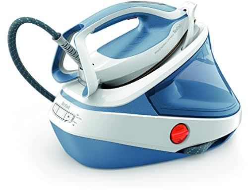 Image of Tefal High Pressure Steam Generator Iron, 2700W, 580g/min Steam Boost, 7.6 Bar Pressure, GV9710 Pro Express Ultimate II, Blue & White