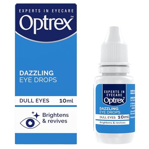 Image of Optrex Dazzling Eye Drops, Brightens & revives, Dull Eyes, 10ml, Brighter and Dazzling Eyes, Instant Results, Easy to Apply