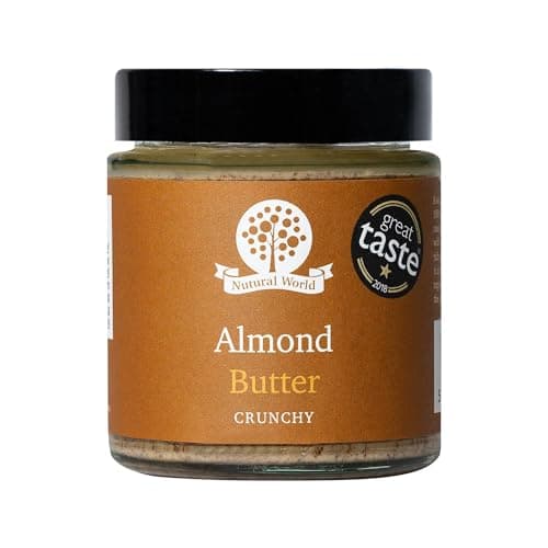Image of Nutural World - Crunchy Almond Nut Butter (170g) Great Taste Award Winner - 100% Pure Single Ingredient