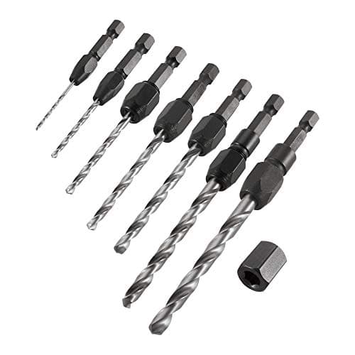 Image of Trend Snappy 7-Piece Imperial HSS Drill Set, Quick Release, 1/4 Inch Hex Shank, SNAP/D/Set
