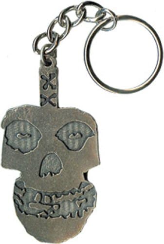 Image of C&D Visionary MISFITS Skull Metal Keychains, Officially Licensed Classic Rock Assorted Keychain