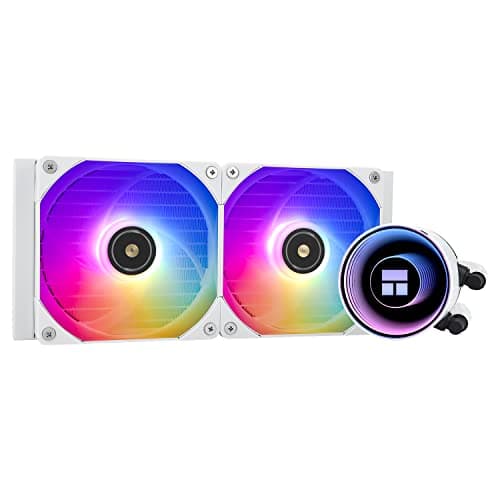 Image of Thermalright Frozen Notte 240 WHITE ARGB V2 Water Cooling CPU Cooler, 240 White CPU Cooler Specifications, 2 PWM Fans, S-FDB Bearings, Suitable for AM4/AM5, Intel LGA 1700/1851/1150/1151/1200/2011