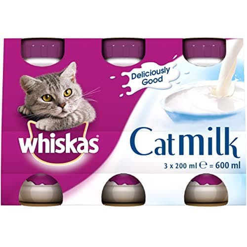 Image of Whiskas Cat Milk 15 x 200 ml bottles, Complementary Cat Food for Kittens over aged 6 weeks