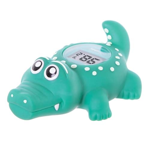 Image of Dreambaby Room and Bath Baby Thermometer Safety Toy - Reliable Temperature Readings - Croc - Model F322