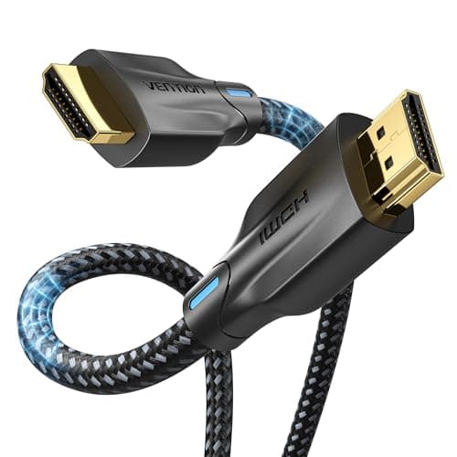Image of VENTION HDMI 2.1 Cable 8K 4K 1440P@240/165/144/120Hz eARC HDR Ultra High Speed 48Gbps HDCP 2.3 Dolby Atmos Vision Compatible with PS5/4 Xbox Series S/X Soundbar TV Gaming Monitor Laptop PC DVD(1.5M)