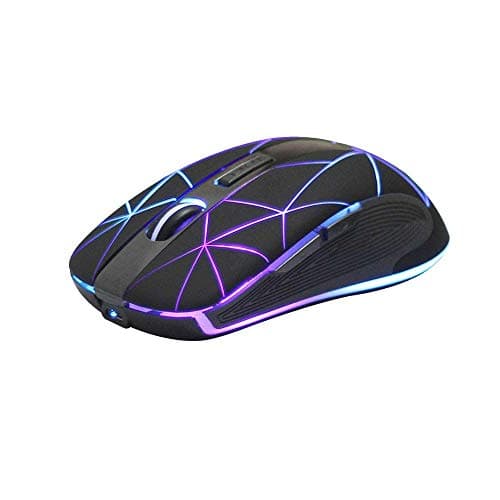 Image of Rii RM200 Wireless Mouse,Rechargeable Gaming Mouse with USB Nano Receiver,5 Buttons for Casual Gaming, Notebook,PC,Computer Office Home Work