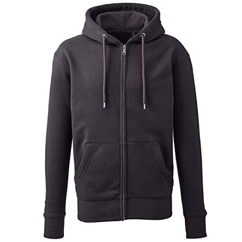 Image of Anthem Men's Full Zip Hoodie Hooded Sweatshirt, Charcoal, XL