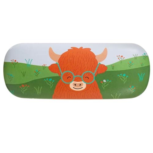 Image of Sass & Belle Highland Cow Glasses Case