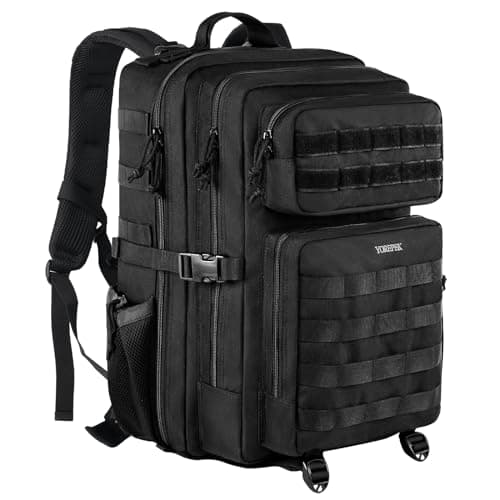 Image of YOREPEK Military Tactical Travel Backpack, 45L Army Rucksack with Molle Large Capacity Survival Back pack Assault Pack 3 Day Bug Out Bag for Outdoor Sports Hiking Camping Mountaineering Trekking