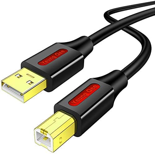 Image of Yeung Qee Printer Cable 10M, USB 2.0 A Male to Type B Male Printer Scanner Cable Cord Compatible with HP, Canon, Epson, Dell, Brother, Lexmark, Xerox, Samsung etc (10m/30ft)