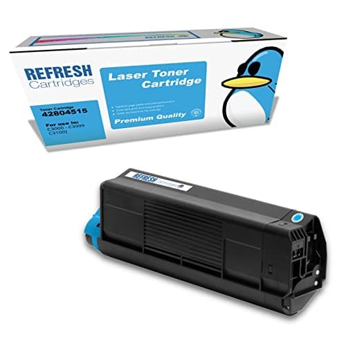 Image of Refresh Cartridges Remanufactured Toner Cartridge Replacement for OKI 42804515 (Cyan)