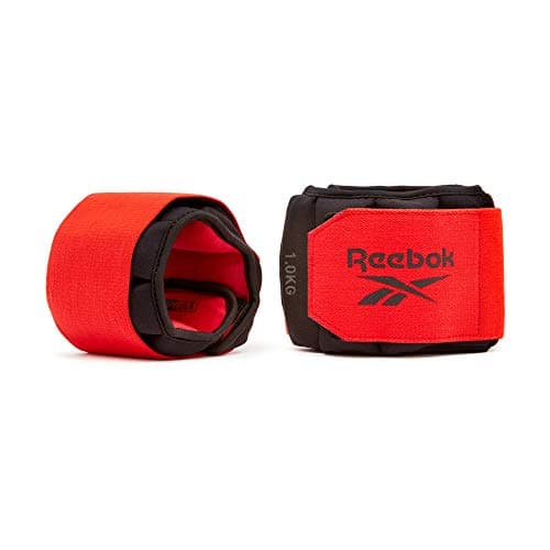 Image of Reebok Unisex's Flexlock Ankle Weights, Black, 1 kg