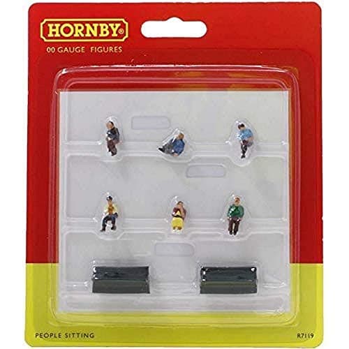 Image of Hornby - R7119 Sitting People for Model Railway OO Gauge, Model Train Accessories for Adding Scenery, Dioramas, Woodland, Buildings and More, Diorama Making Kits - 1:76 Scale Accessory