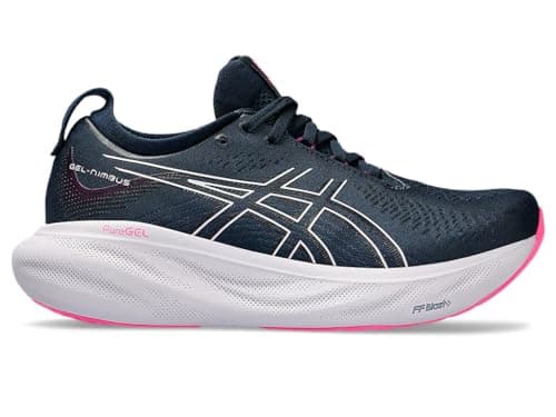 Image of ASICS Women's Gel-Nimbus 25 Running Shoes, French Blue/Lilac Hint, 3.5 Wide