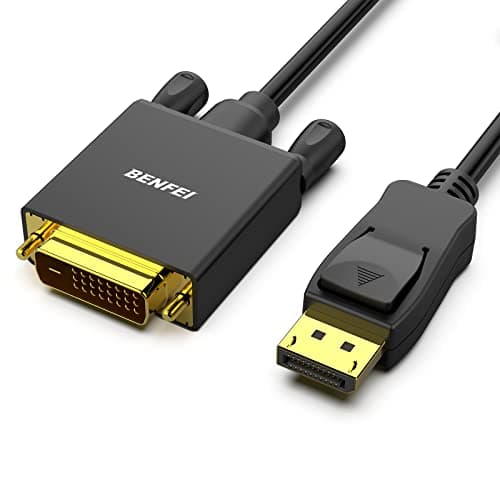 Image of Benfei DisplayPort to DVI DVI-D Single Link 3M Cable, Display Port to DVI Adapter Male to Male Gold-Plated Cord for Lenovo, Dell, HP, ASUS and other brand