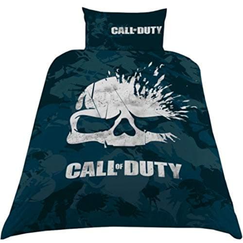 Image of Call of Duty Single Duvet Set, Polyester-Cotton, Navy
