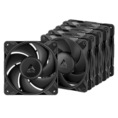 Image of ARCTIC P12 Pro PST LN - 5 Pack - Low-Noise Premium Fan, 120 mm PWM Fan with Y-Cable Splitter, 450-2000 rpm, 0 rpm <5% PWM, Fluid Dynamic Bearing, 4-Pin - Black