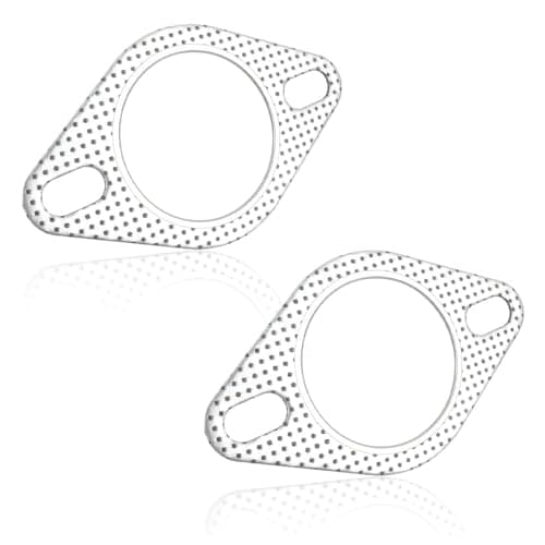 Image of 2PCS 2.5" Car Exhaust Gasket,2-Bolt Exhaust Manifold Gasket with High Temp Gasket Material,Perfect Replacement OEM#120-06310-0002 for Original Exhaust Flange Gasket Car Accessories