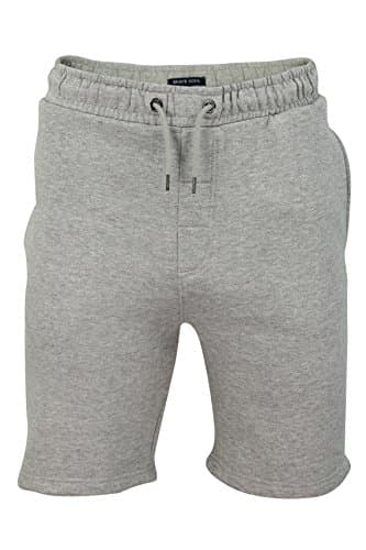 Image of Brave Soul 'Tarley' Mens Jersey Sweat Shorts Light Grey Marl - M