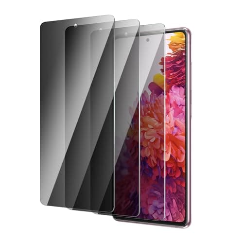 Image of QZYWIKA Privacy screen protector for samsung galaxy A51/A52/A53/S20 FE, 3 Pack tempered glass 9H hardness Bubble-free Scratch-resistant Impact-resistant Privacy screen