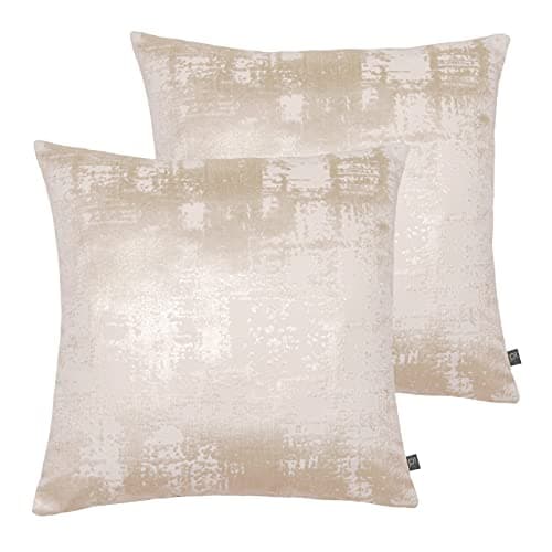 Image of Prestigious Textiles Aphrodite Feather Filled Cushions (Twin Pack), Polyester, Opal
