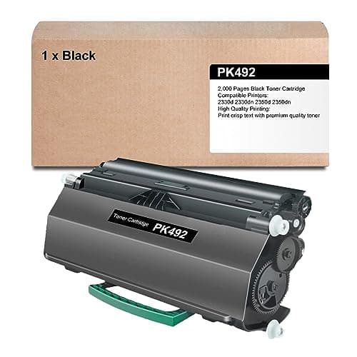 Image of PK492 Black Toner Cartridge Replacement for Dell 2330d 2330dn 2350d 2350dn Printer, 1 Pack