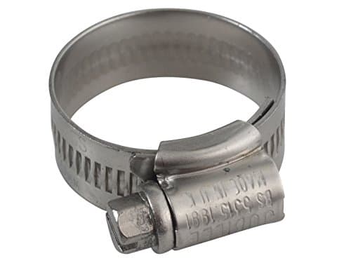 Image of Stainless Steel Genuine Jubilee Clip 1A 22-30MM Hose Fuel Clamp Worm Drive - 10 Pack