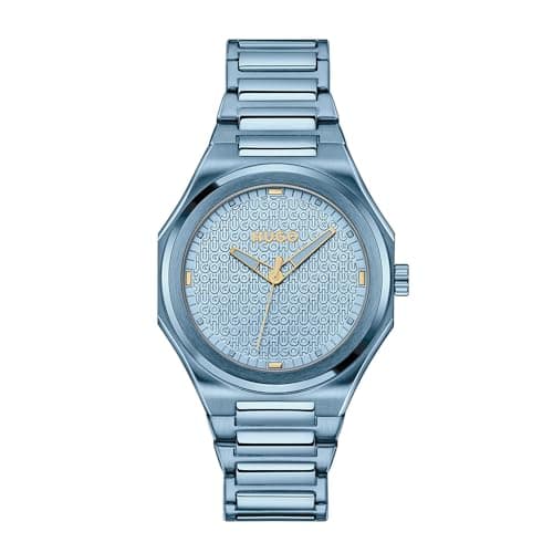 Image of HUGO Three Hand Quartz Movement Watch for Women #Grail for HER Collection with Blue Stainless Steel Bracelet - 1540176