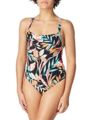 Image of Body Glove Women's Electra One Piece Swimsuit with Strappy Back Detail, Los Cabos Tropical, Small