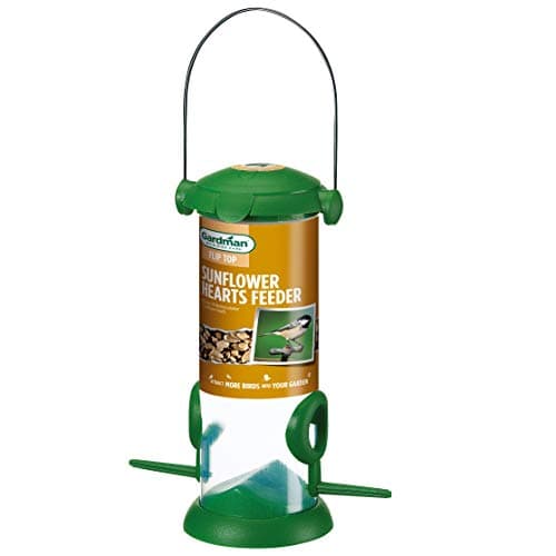 Image of Gardman Flip Top Sunflower Heart Feeder Bird, Natural
