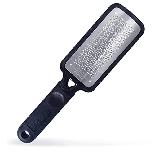 Image of Rikans Foot File Foot Scraper Callus Remover for Feet Hard Skin Remover Foot Tool. Best Foot Care Pedicure Foot Scrub Foot Scrubber. Can Be Used on Wet or Dry Feet, High Grade Stainless Steel File.