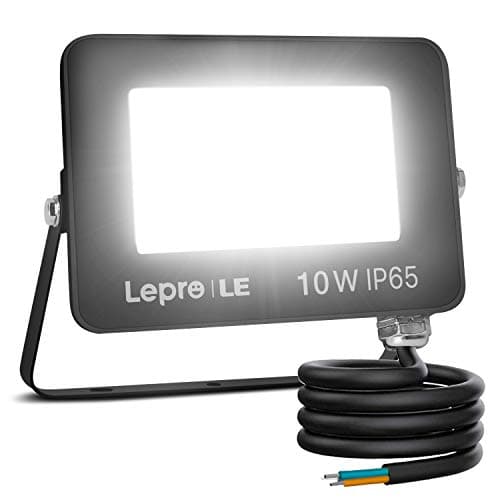 Image of Lepro 10W LED Floodlight Outdoor, 850LM LED Security Lights, 70W Incandescent Lamp Equivalent, Waterproof IP65, Daylight White LED Outdoor Lights for Garden [Without Sensor]