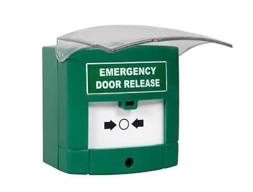 Image of RGL EDR-1N Illuminated Emergency Door Release (Single Pole)(Resettable) with Front Cover, Surface Mounted, Includes Back Box with Security Screws