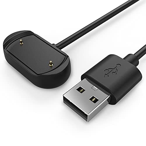 Image of TUSITA Charger Compatible with Amazfit GTR 4, GTR 3, GTR 3 Pro, GTS 3, GTS 4, T-Rex 2 - USB 2 Pins 18.5mm 0.73inch Charging Cable 3.3ft 100cm - Smartwatch Accessories