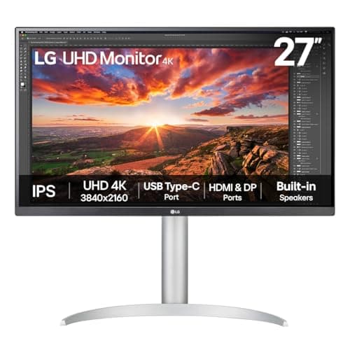 Image of LG UHD Monitor 27UP850K – 4K IPS 27 inch, 60Hz, 5ms, DCI-P3 95%, DisplayHDR 400, High Resolution Content Creation Display, Built-in Speakers, HDMI, DisplayPort, USB-C, White