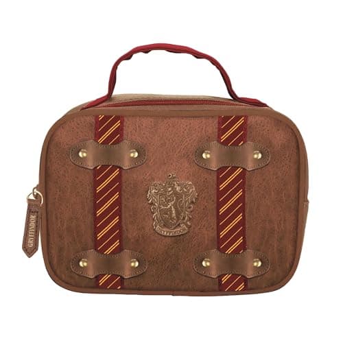 Image of CERDÁ LIFE'S LITTLE MOMENTS Harry Potter Gryffindor Lunch Bag Vintage Chest Design | Thermal Crest Pencil Case, Unisex Kids Backpack, Multi-Colour, Standard