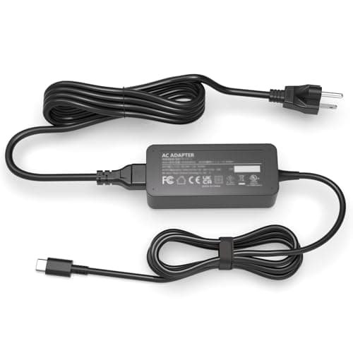 Image of 65W USB C Fast Charger Fit for LG Gram Laptop – Fits for LG Gram 14" 15" 16" 17" Series Laptop 14Z90N 14Z90P 15Z90N 16Z90P 17Z90N 17Z90P UL Listed Type C Adapter Power Cord
