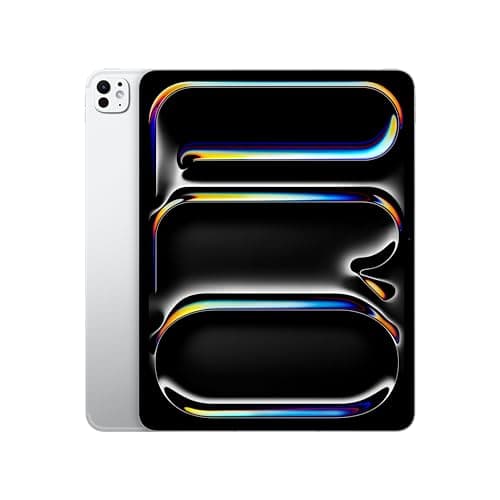 Image of Apple iPad Pro 13-inch (M4): Ultra Retina XDR display, 1TB, Landscape 12MP Front Camera/12MP Back Camera, Wi-Fi 6E + 5G Cellular with eSIM, All-Day Battery Life, Standard glass - Silver